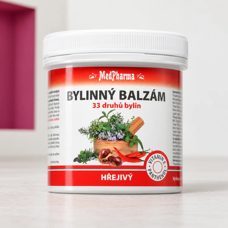 MedPharma Bylinný balzám hřejivý затоплящ гел за мускули, стави и сухожилия, 250 мл
