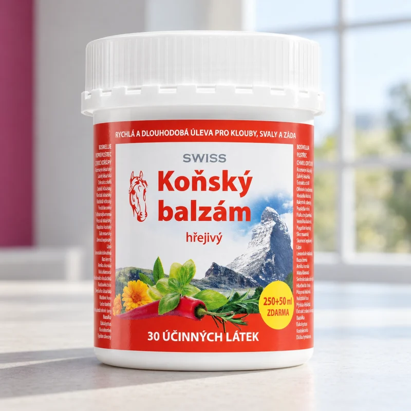 Swiss Horse Balm Warm ароматен масажен балсам, 300 мл